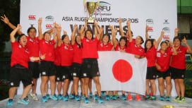女子15人制日本代表がカザフスタンと香港を倒し、アジアチャンピオンシップ初優勝（撮影：長…